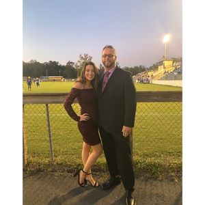 Off the shoulder formal dress